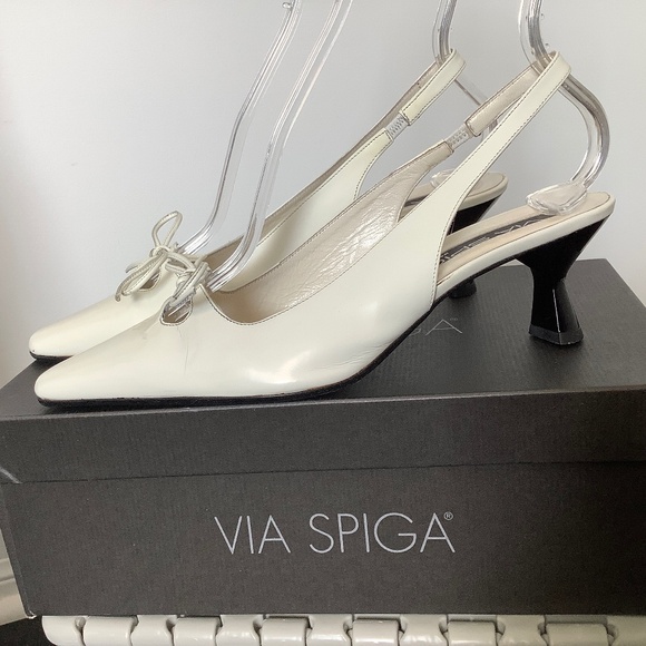VIA SPIGA Woman Shoes sling backs, Made in ITALY, Size 7.5 - Picture 2 of 13